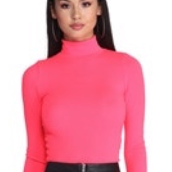 pink neon top